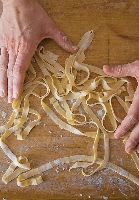 making brown butter pasta