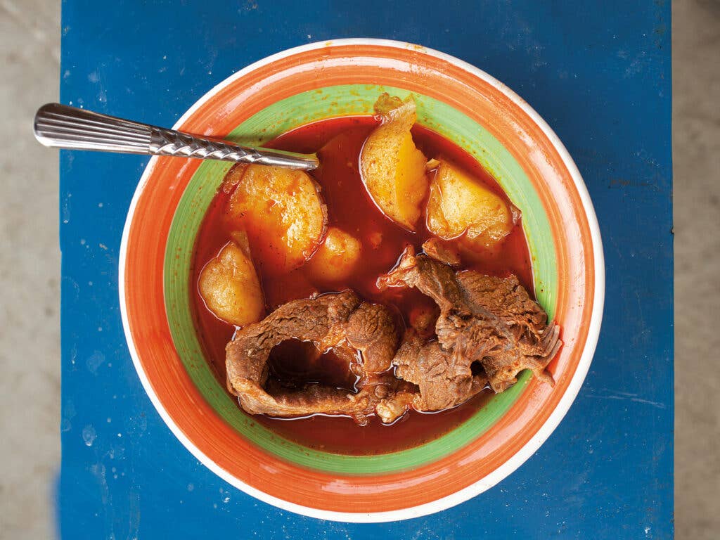 Oxtail and Guajillo Chile Stew (Caldo de Res)