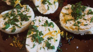 Chèvre with Herbs, Olive Oil, and Lemon Zest