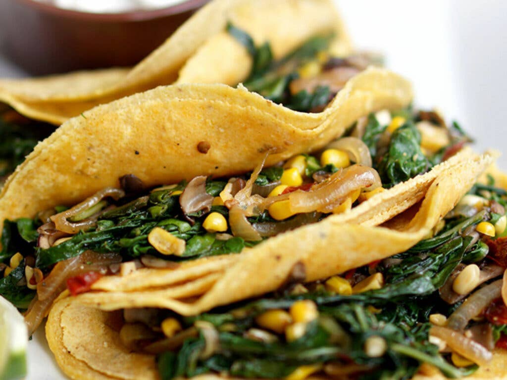 Vegetarian Swiss Chard Chipotle Tacos