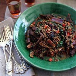Lentils with Swiss Chard and Khlea