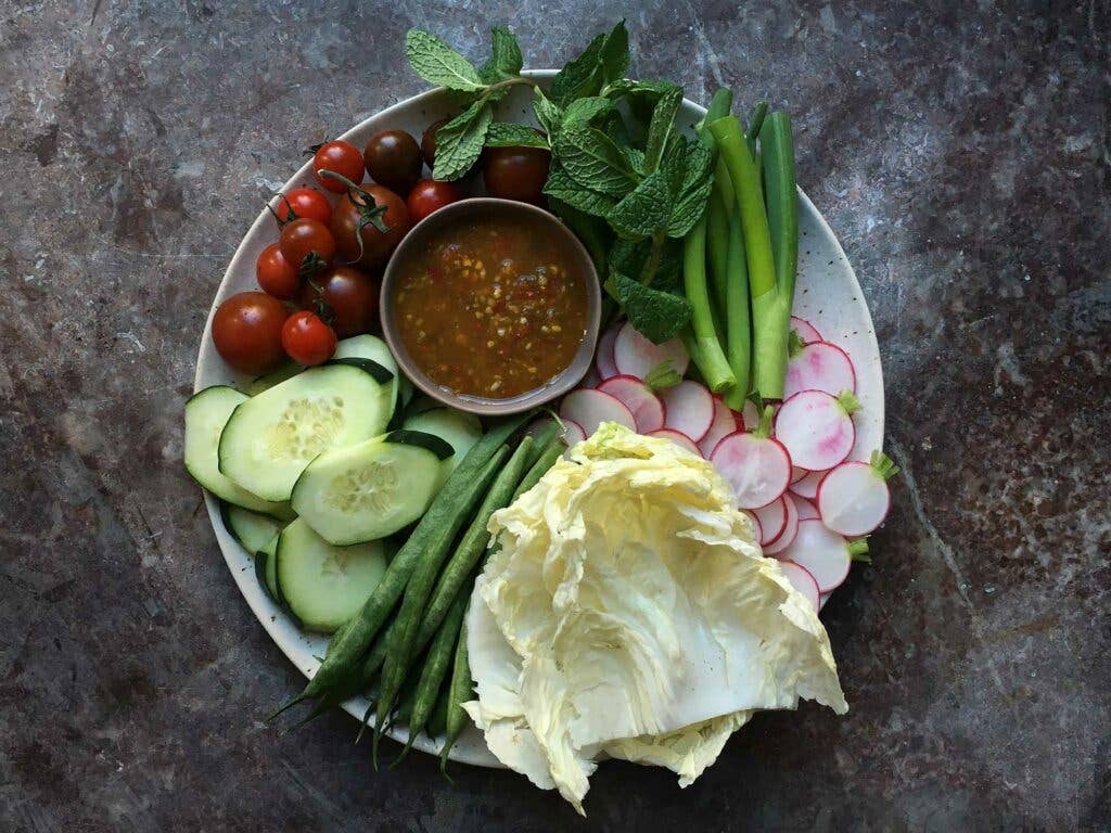 thai vegetable platter