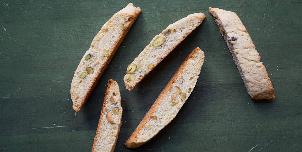 Lemon Pistachio Biscotti