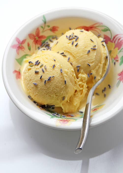 Lavender Honey Ice Cream