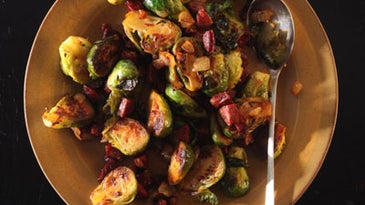 Brussels Sprouts with Chorizo