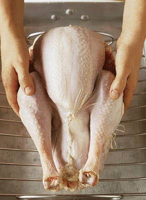 Trussing a turkey