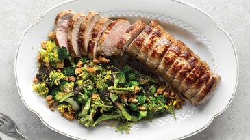 Crispy Pork With Seared Broccoli