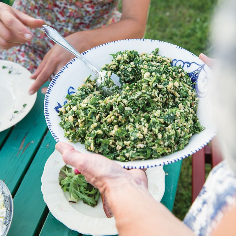 Ruccolapesto med Cashewnötter