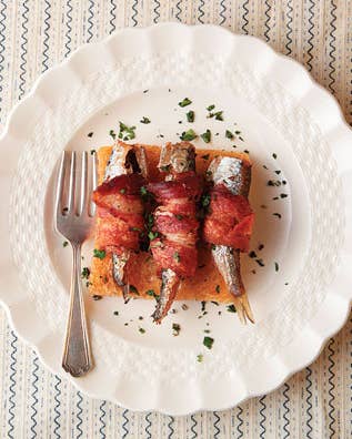Bacon-Wrapped Sardines