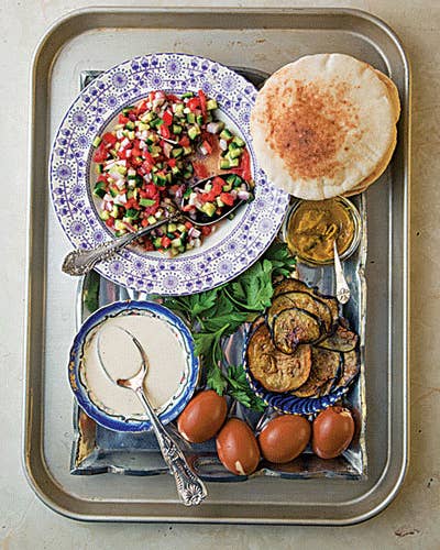 Israeli Eggplant and Egg Sandwich (Sabich)