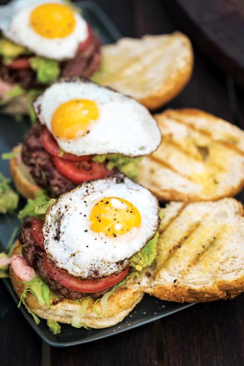 Grilled Lamb Burgers with Red Onion Aioli