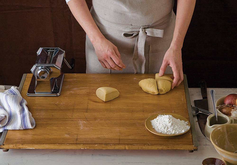 making brown butter pasta