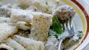 Shepherd’s-Style Rigatoni with Ricotta and Sausage