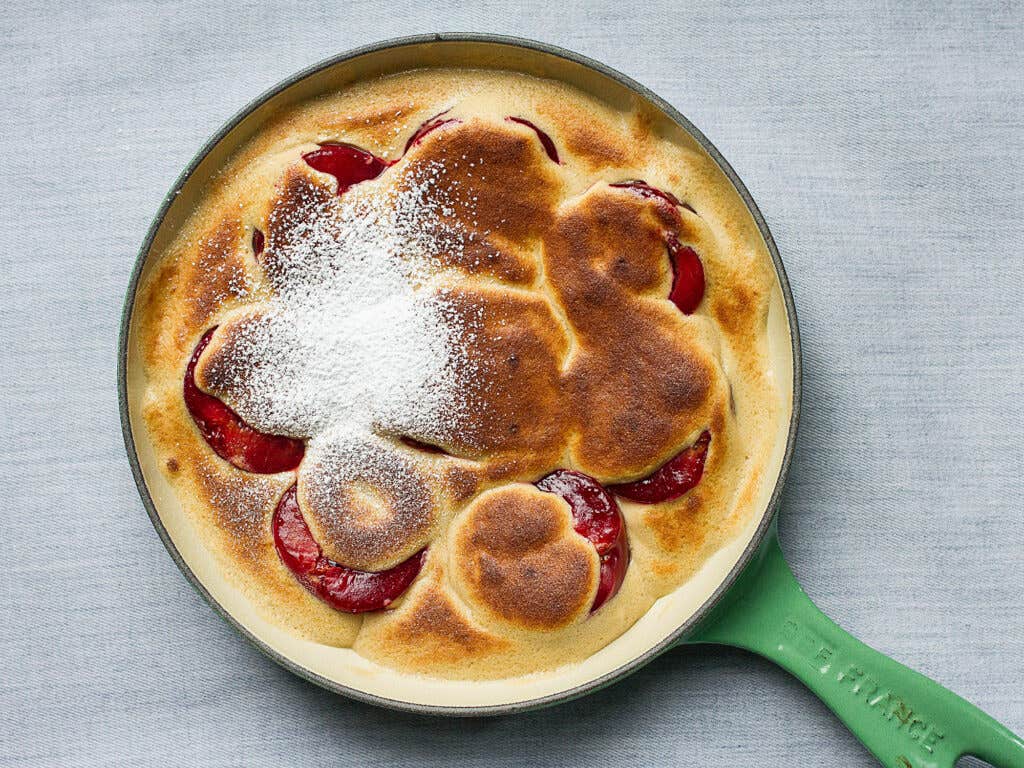 Brûléed Italian Plums with Armagnac