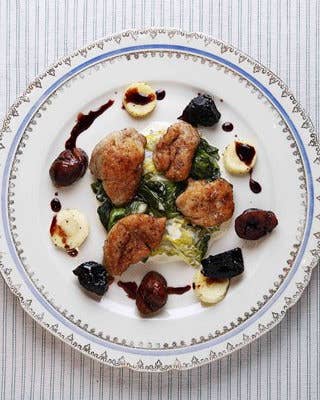 Sweetbreads with Chestnuts and Parsnips