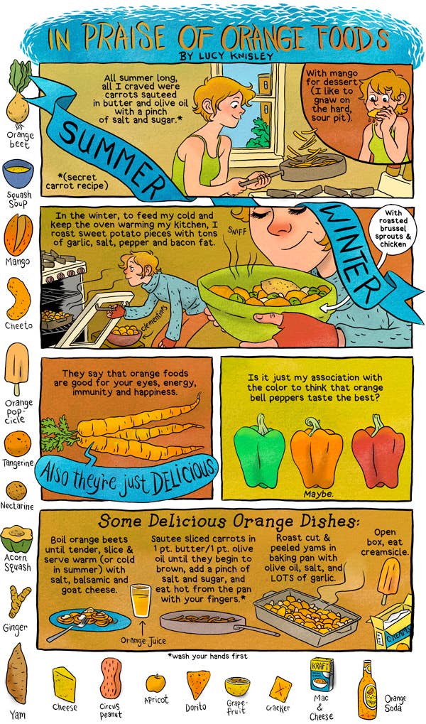 comic about Orange Foods