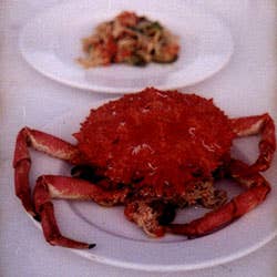 Grancevola con Zucchine e Carciofi (Spider Crab with Zucchini and Artichokes)