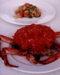 Grancevola con Zucchine e Carciofi (Spider Crab with Zucchini and Artichokes)