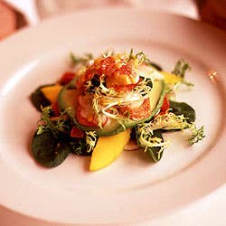 Maine Lobster Napoleon with Mango Vinaigrette