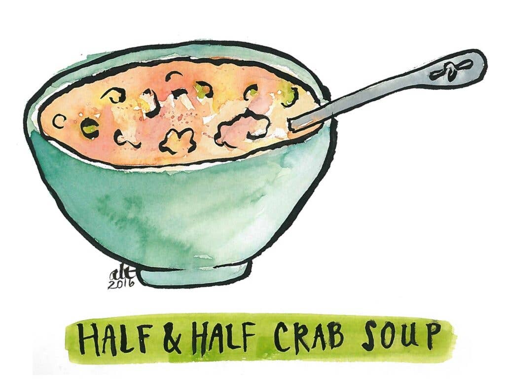 Half and Half Crab Soup