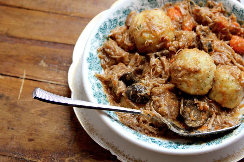 Veal Stew with Potato Dumplings