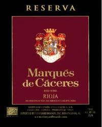 Marqués de Cáceres, Rioja (Spain) Reserva 2001