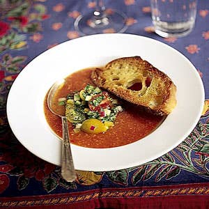 Chilled Tomato Soup, Gazpacho Style