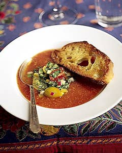 Chilled Tomato Soup, Gazpacho Style