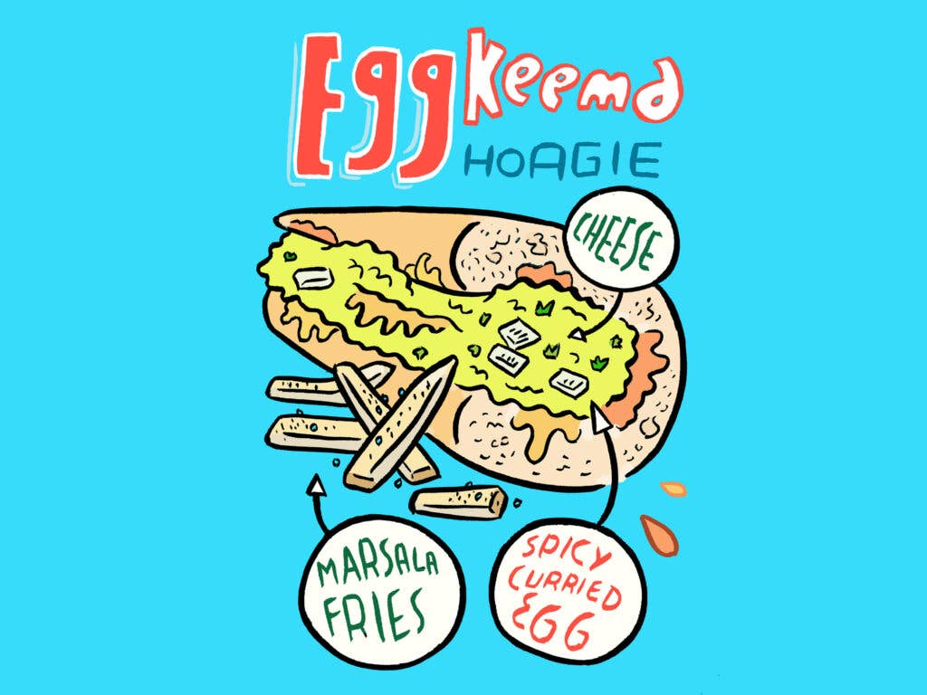 Egg Keema Hoagie
