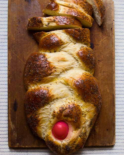 Greek Easter Bread (Tsouréki) Greek Easter Bread