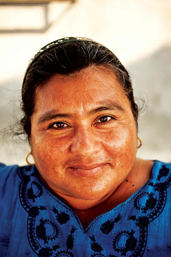 A Mexican market vendor