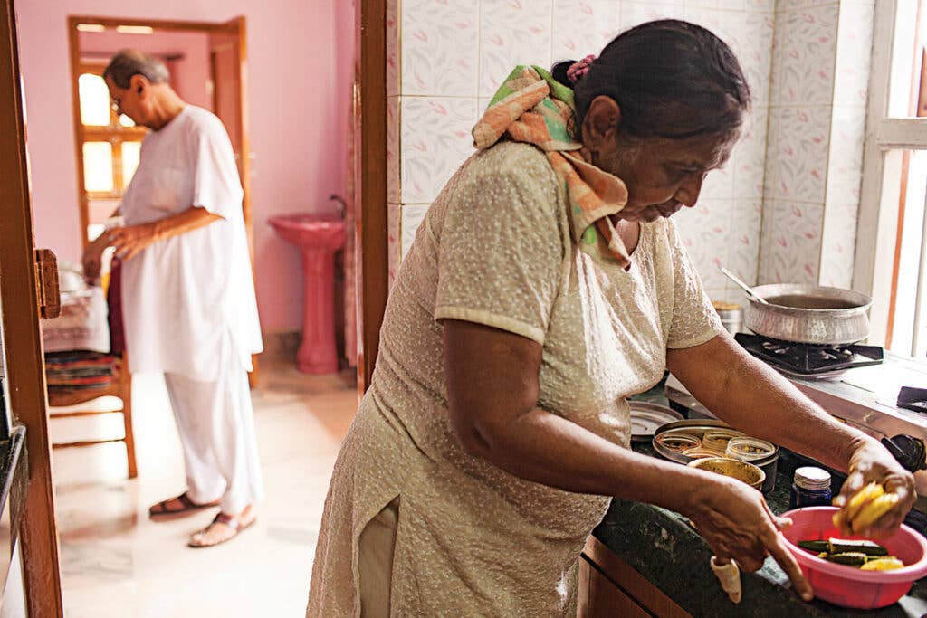 woman cooking