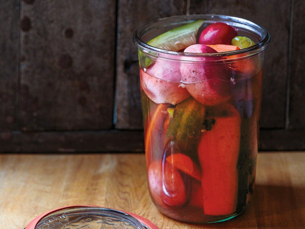 Vegetables Pickled in Kelp Vinegar