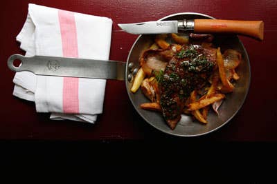 Foie de Veau en Persillade avec Pommes de Terre (Calf's Liver with Parsley, Garlic, and Fried Potatoes)