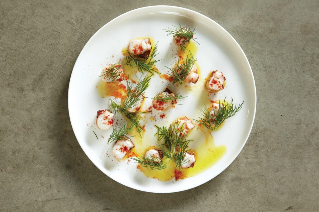 Seared Octopus with Fennel Pollen and Smoked Paprika, Tasmania