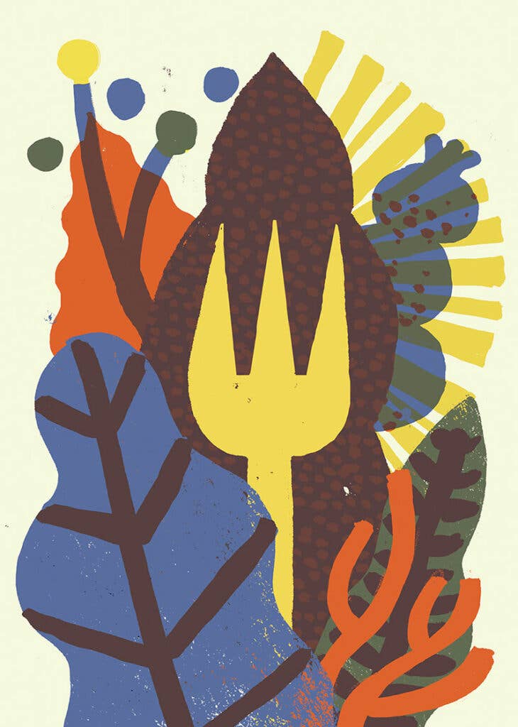 Jungle Dining forks - Illustration