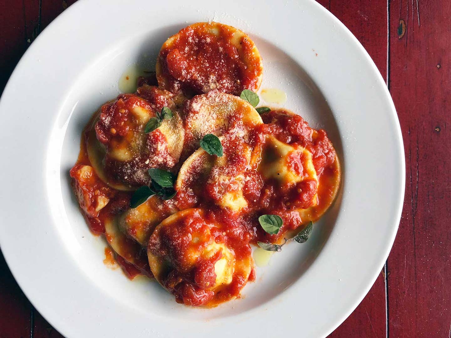 Ravioli with Ricotta and Greens