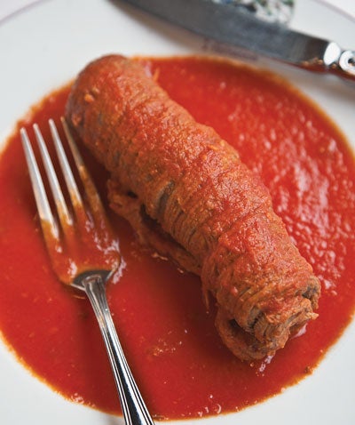 Stuffed Beef in Tomato Sauce