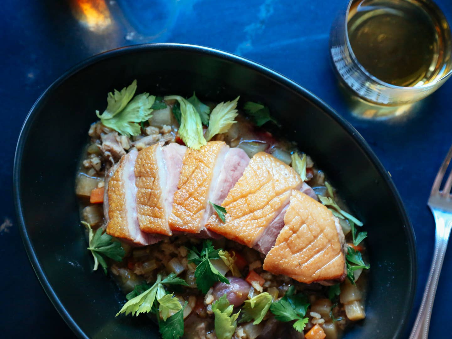 Pan Roasted Duck Breast with Scotch Broth