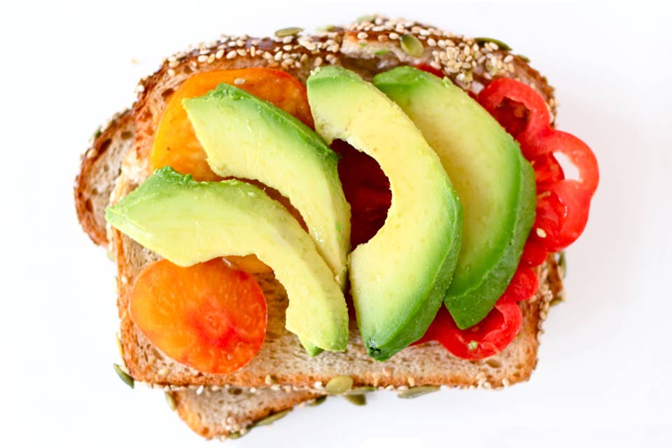 Tomato and Avocado Sandwich