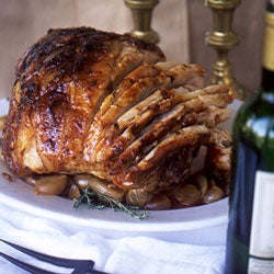 Roasted Fresh Ham with Orange Glaze