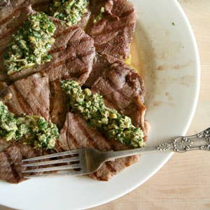 Grilled Steak with Sauce Vierge