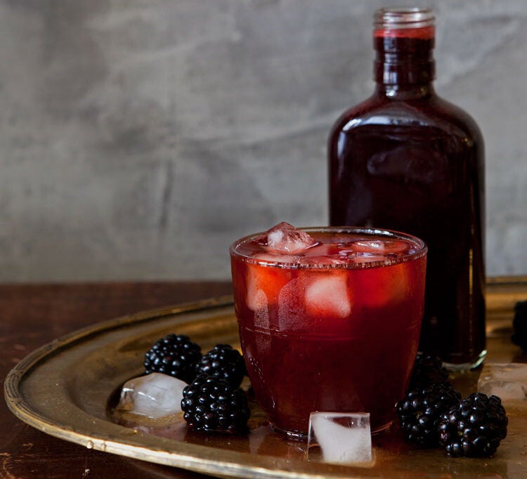 Blackberry Rum Shrub