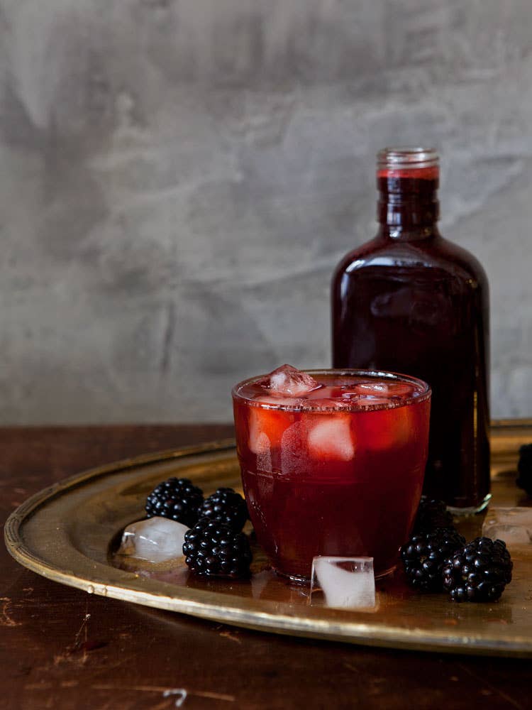 Blackberry Rum Shrub