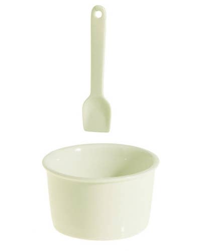 Porcelain Gelato Cup and Spoon