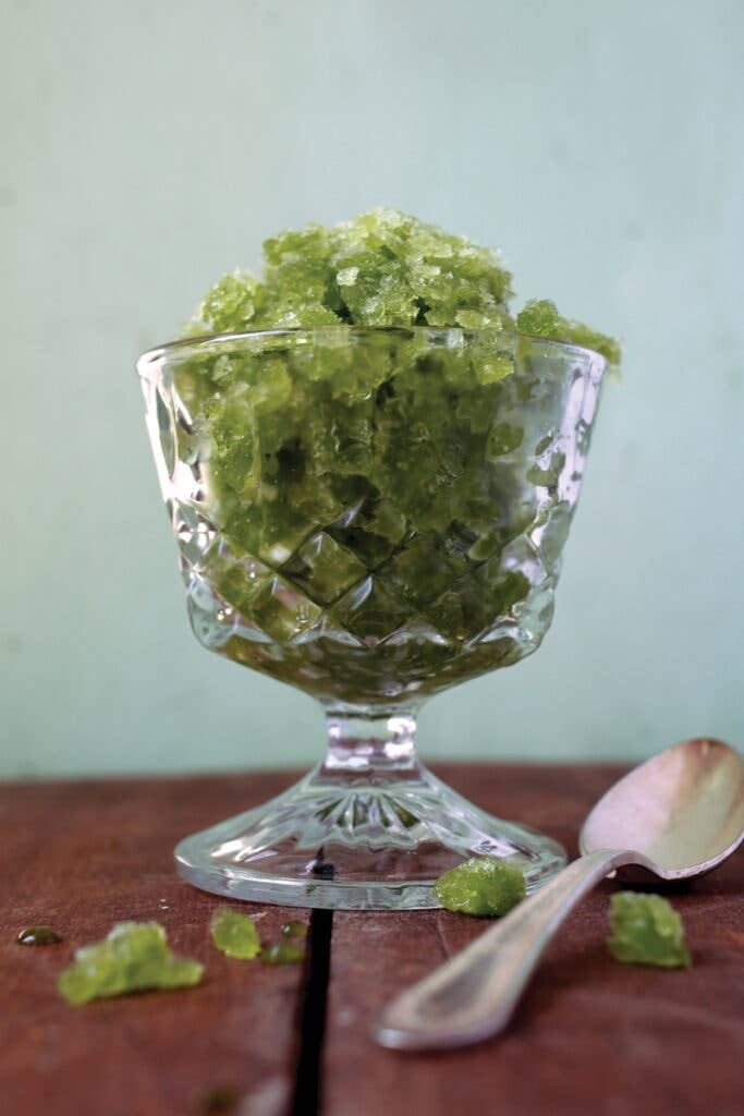 wasabi mint granita