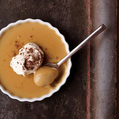 Butterscotch Pudding with Scotch Whipped Cream