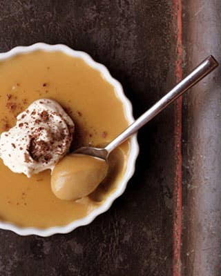 Butterscotch Pudding with Scotch Whipped Cream