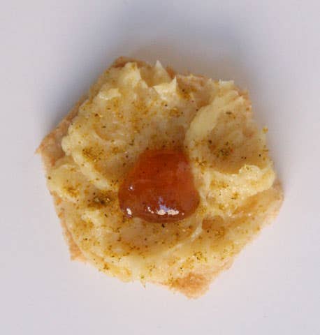 Canapes with Chutney Butter