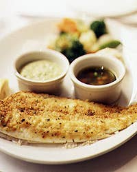 Sole Roasted with Seasoned Bread Crumbs